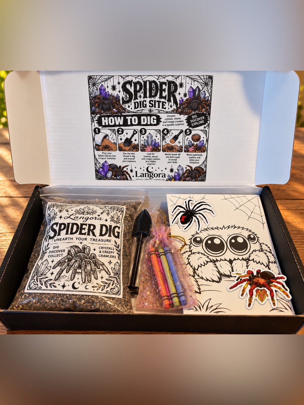 Crystal Spider Dig Kit